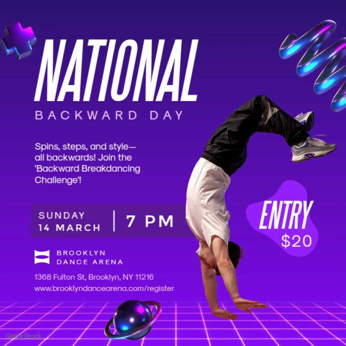 Plantilla de National Backward Day Square Post Instagram | PosterMyWall