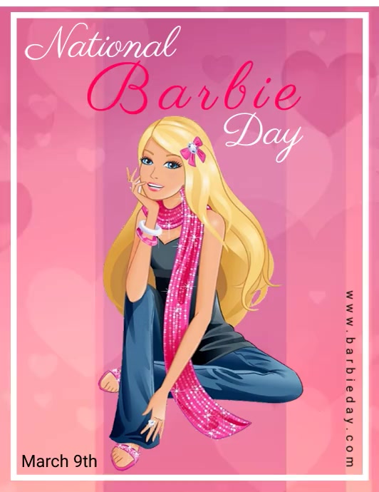 National Barbie Day Flyer Template PosterMyWall