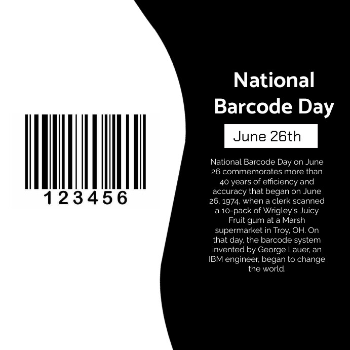 national barcode day Template | PosterMyWall