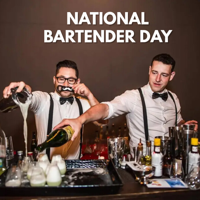 NATIONAL BARTENDER DAY PosterMyWall