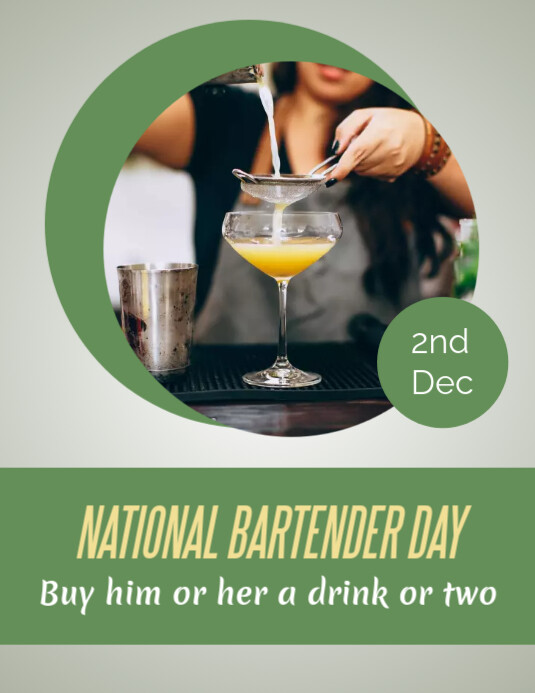 National Bartender Day Template PosterMyWall