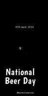 National Beer Day Banner Roll Up 3' × 6' template