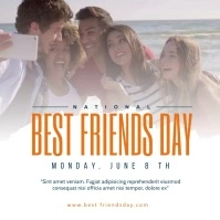 National Best Friends Day Social Media Template Instagram Post