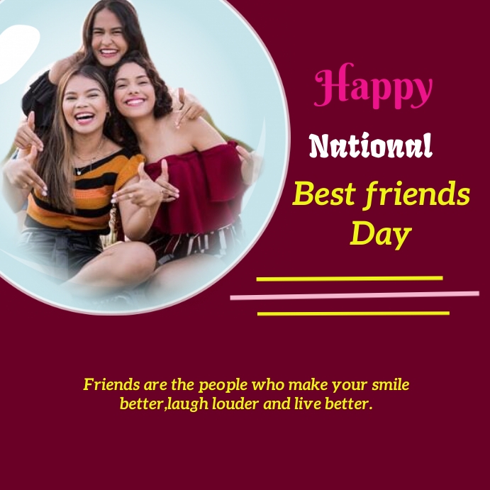 national best friends day Template PosterMyWall