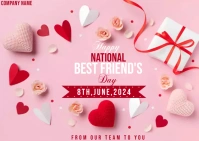 national best friends day poster Ikhadi leposi template