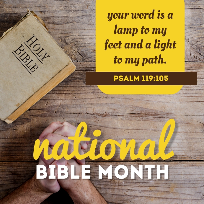 Copy of National Bible Month Templates PosterMyWall