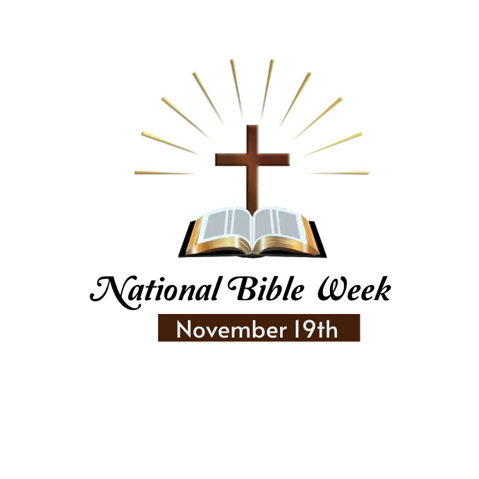 National Bible Week Template PosterMyWall National bible week template postermywall
