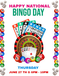 national bingo day Flyer (US Letter) template