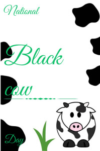 National black cow day Banner 4' × 6' template