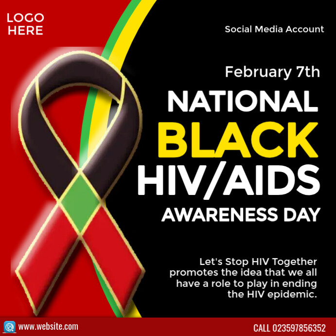 Copy of national black hiv/aids awareness day | PosterMyWall