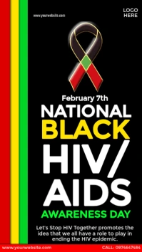 national black hiv/aids awareness day design Instagram Story template