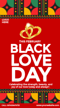 National Black Love Day Instagram Story template