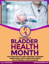 National Bladder Health Awareness Month Flyer (US Letter) template
