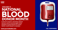 National Blood Donor Month Shared Gambar Bersama Facebook template