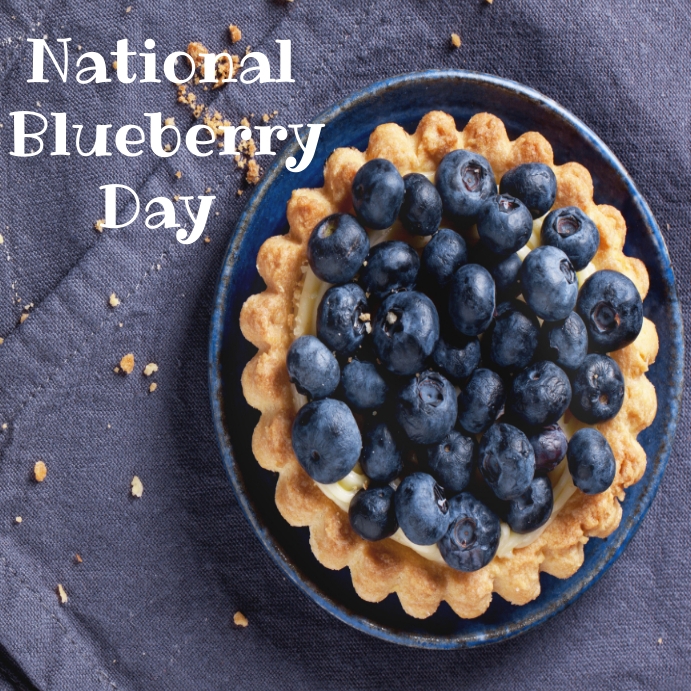 National blueberry day Instagram post Template PosterMyWall