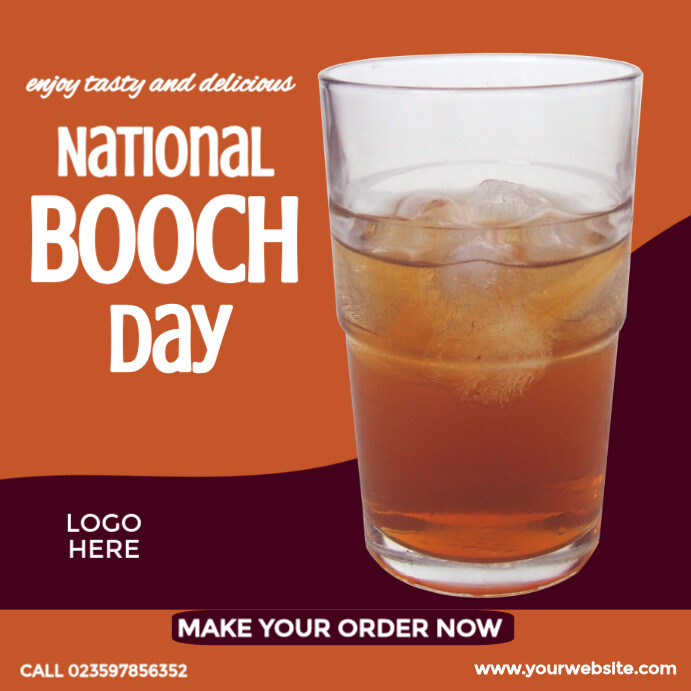Time For Booch Copy of National Booch Day | PosterMyWall