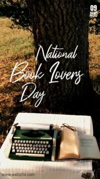 National Book Lovers Instagram Story template