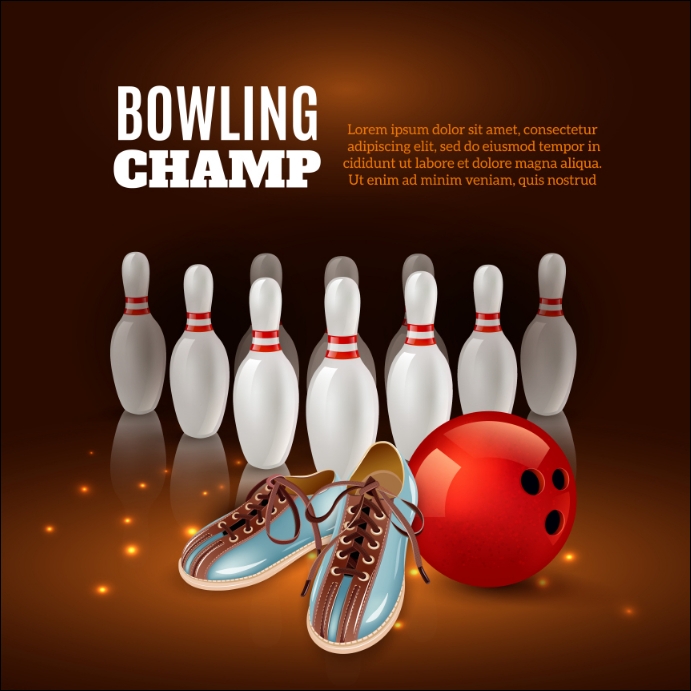 National bowling day Message Instagram template