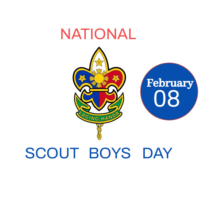 National boy's scout day Publicação no Instagram template