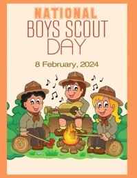 National Boys scout day Pamflet (VSA Brief) template