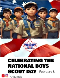NATIONAL BOYS SCOUT Flyer (US Letter) template