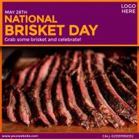 National Brisket Day Pos Instagram template