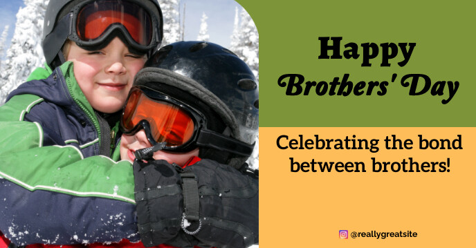 National Brother's Day Facebook Group Cover Photo template