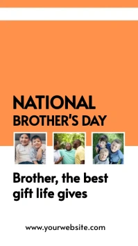 National brothers Day template Display digitale (9:16)