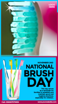 National Brush Day Design Instagram Story template