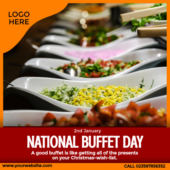 Plantilla de National Buffet Day | PosterMyWall