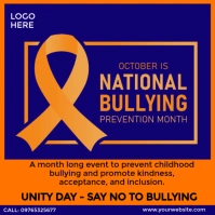 national bullying prevention month Instagram Post template