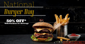 National Burger Day Facebook Event Cover template