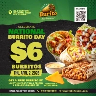 National Burrito Day Post Template