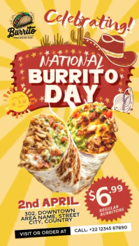 National Burrito Day Story Template