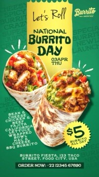 National Burrito Day Story Template Instagram-Story