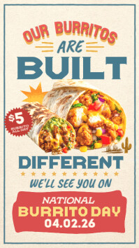 National Burrito Day Story Template
