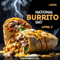 National Burrito Day Template Instagram Post