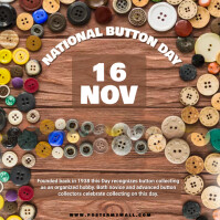 national button day Template | PosterMyWall