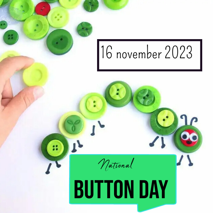 National button day instagram post Template | PosterMyWall