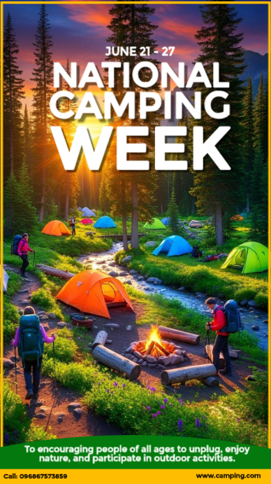 National Camping Week Template | PosterMyWall
