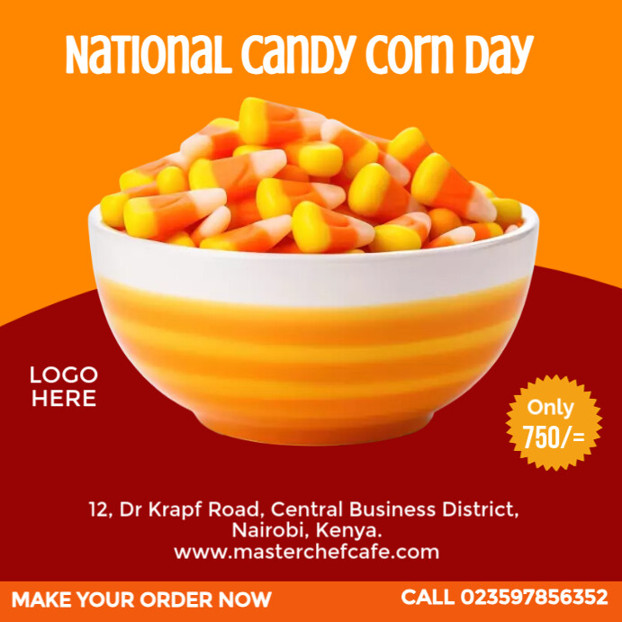 national candy corn day Template PosterMyWall