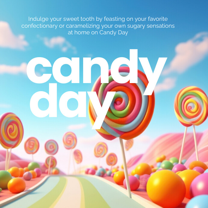 Candy Shop Post National Candy Day Instagram Post Template | PosterMyWall