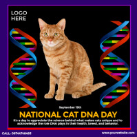 National Cat DNA Day Post Instagram template