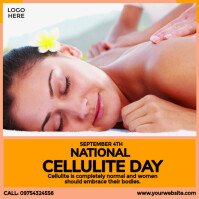 棕色 National Cellulite Day Instagram Post Template