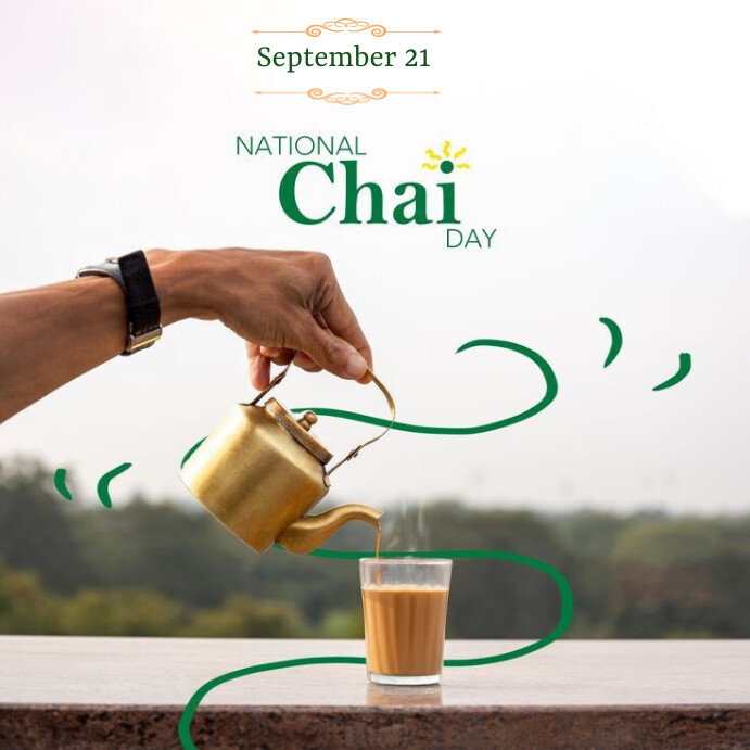 Chaiangle National chai day Instagram post Templat | PosterMyWall