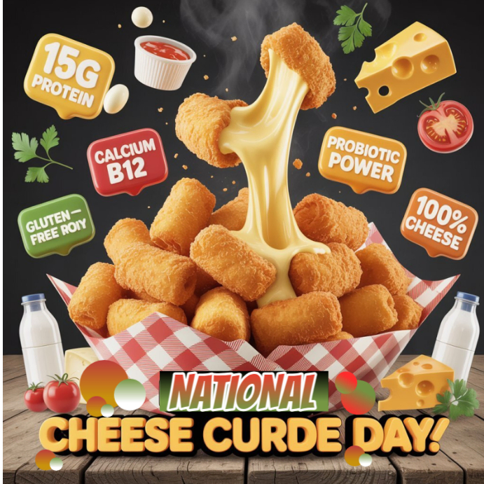 Curd Screen Copy of National Cheese Curd Day | PosterMyWall