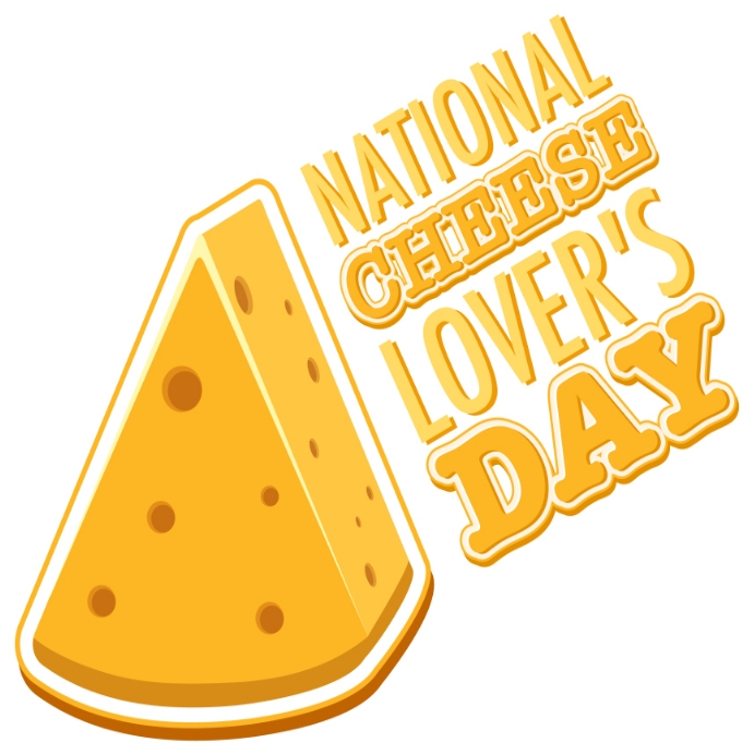 National cheese day โพสต์บน Instagram template