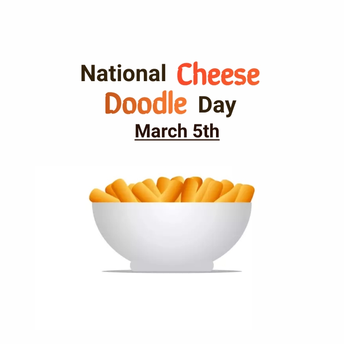 Plantilla de Del Día Nacional Del Doodle Del Queso | PosterMyWall