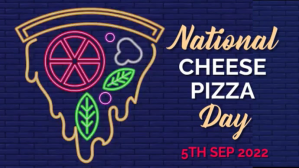 Roxo National Cheese Pizza Day Digitalt display Template