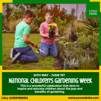 National Children's Gardening Week Instagram Post template